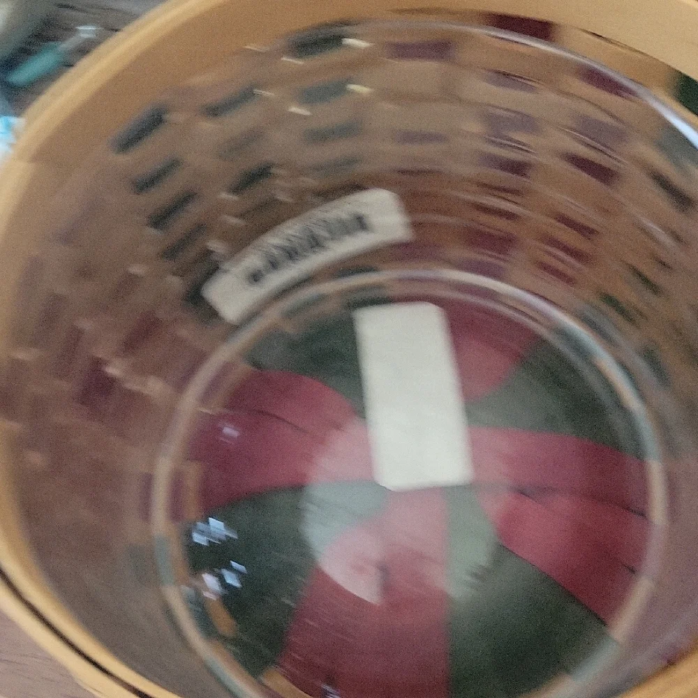 Longaberger Vintage 2003 Christmas Collection Caroling Basket With Both Linings